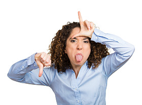 女人，失败者迹象图片