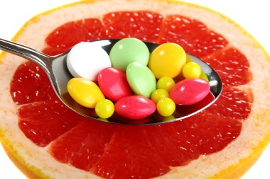 一片柑橘上維生素.圖片