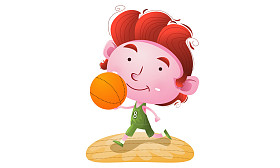 孩子们打篮球照片