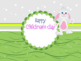 快乐的儿童节庆典矢量图片