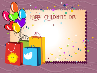 快樂的兒童節(jié)慶典矢量