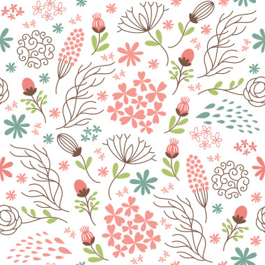 无缝花花纹照片