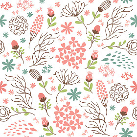 无缝花花纹照片