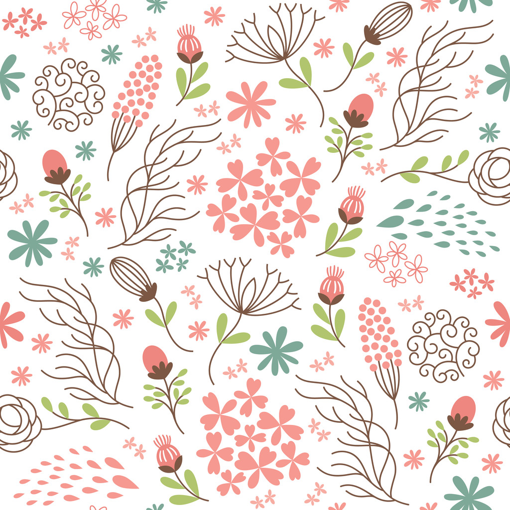 无缝花花纹照片