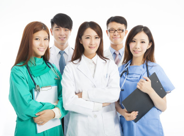 專業(yè)醫(yī)生隊伍站圖片