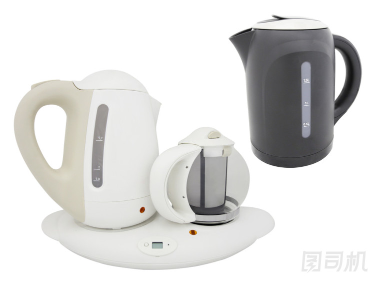 電熱水壺和茶壺圖片