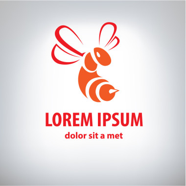 程式化蜜蜂的图标这样的标志图片