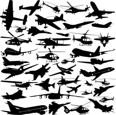 飛機、 軍用飛機、 直升機
