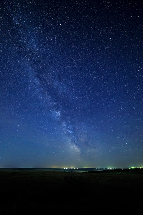 夜晚星空为背景的. 照片