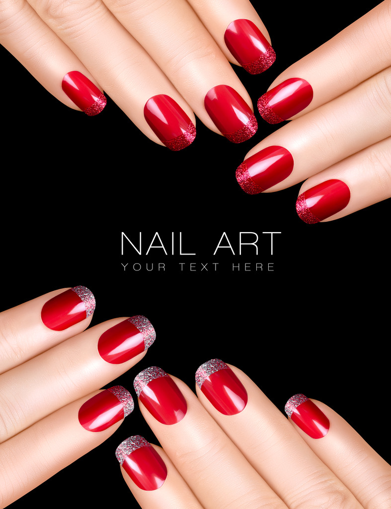 美甲。豪华的指甲油。指甲贴 美甲。豪华的指甲油。指甲贴