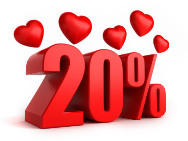 心 20%