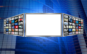 全球 3d 屏幕复制空间科技概念