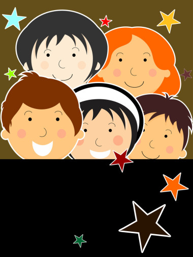 儿童节那天的矢量壁纸照片