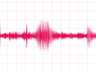 地震波在粉紅顏色
