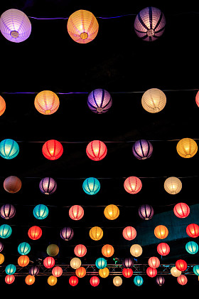 中国灯笼的季节照片