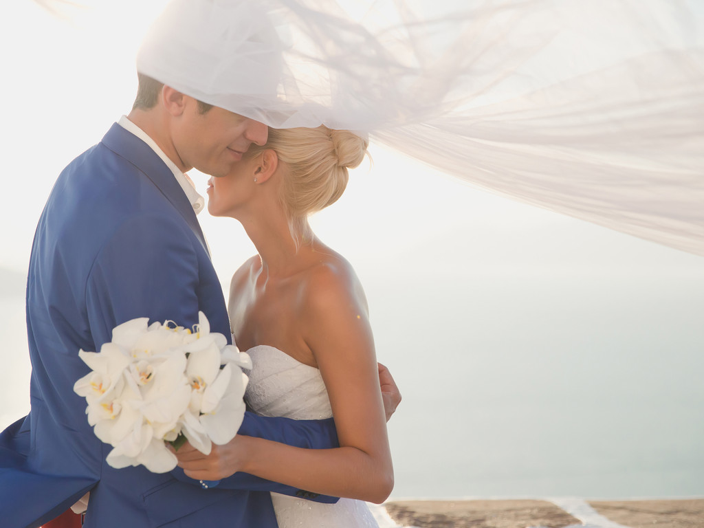 年轻的优雅婚礼情侣图片 年轻的优雅婚礼情侣图片