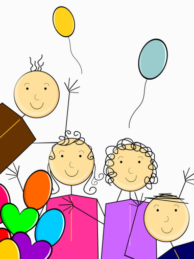 快樂的兒童節(jié)慶典圖