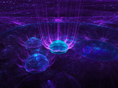 藍(lán)色發(fā)光球體元素照片