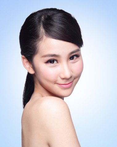 美麗的皮膚護(hù)理的女人的臉