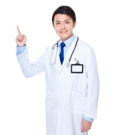 醫(yī)生用手指點(diǎn)了