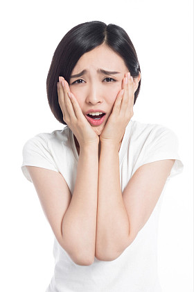 中国女人的面部表情照片