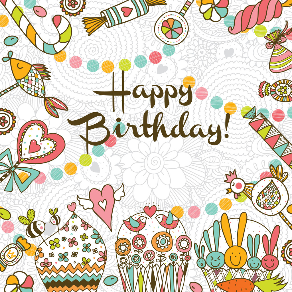 祝你生日快乐明信片