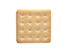 在白色的饼干