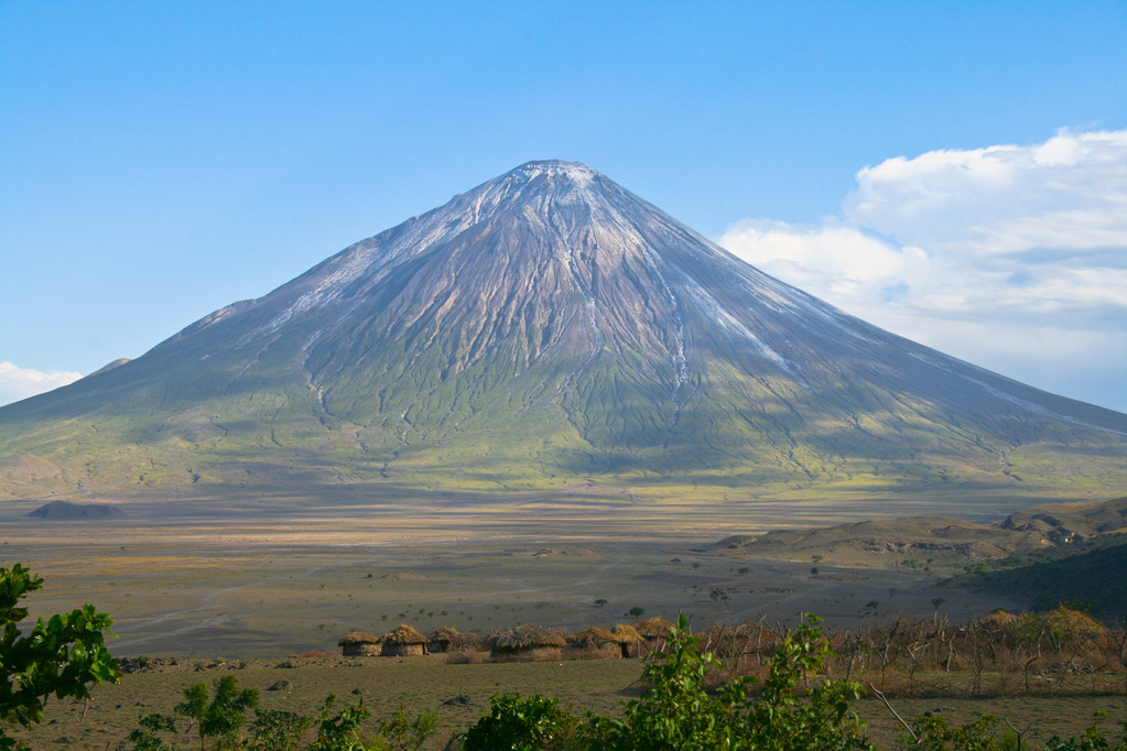 在坦桑尼亚 ol 伦伦火山和马赛族村庄