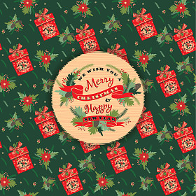 快乐的圣诞节和快乐的新年背景