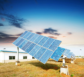 太阳能电池板照片