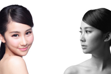 皮肤护理女人前后图片