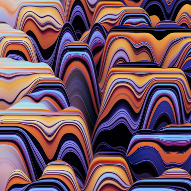 抽象的山区景观图片