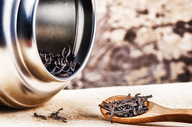 干红茶的特写图片