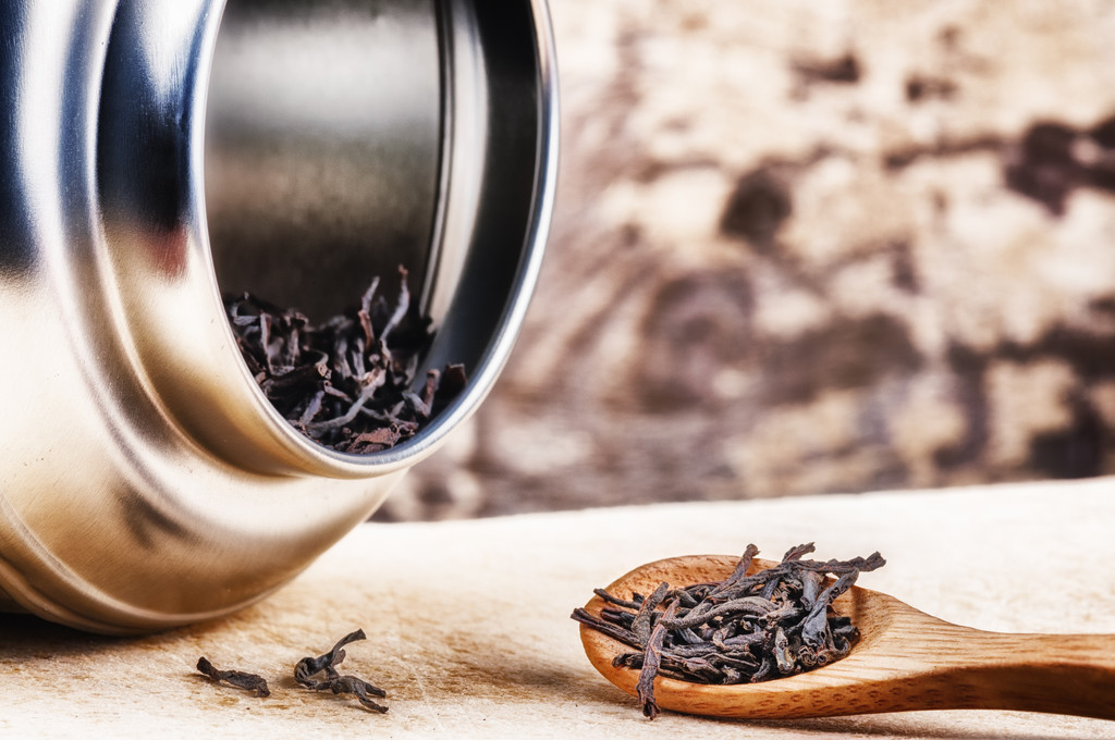 干红茶的特写图片