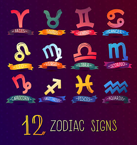 黄道十二宫星相符号集