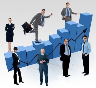 商務(wù)人士，市場波動分析