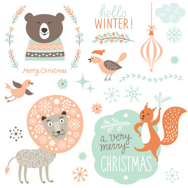 卡通人物及假期元素集