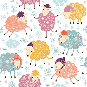 背景与可爱的羊图片