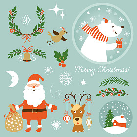 卡通人物及假期元素集