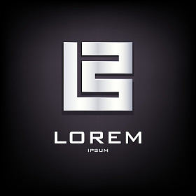 概念标志的字母B标志设计模板