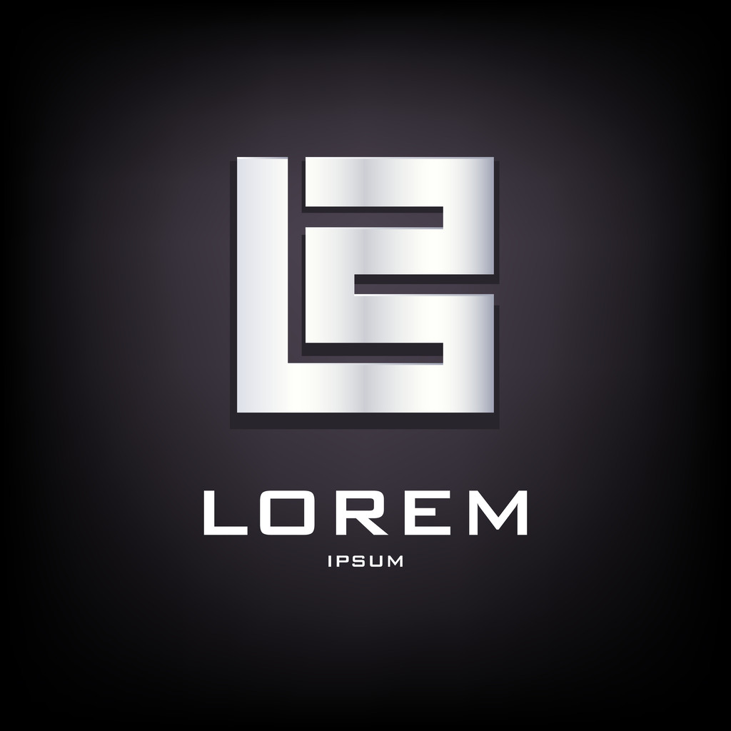 概念标志的字母B标志设计模板