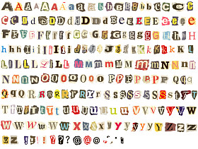 多彩字母表图片