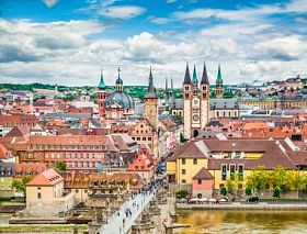 Historic city Wurzburg Bavarian Franco Germany