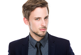 英俊有信心商人图片