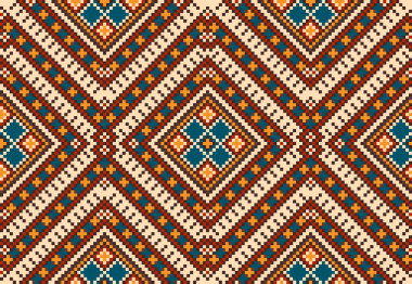 民間無縫圖案裝飾。民族飾