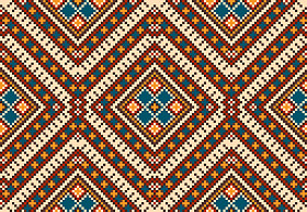 民间无缝图案装饰。民族饰