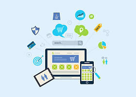 在线购物的图标