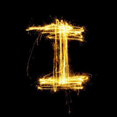 烟火烟花光字母表我