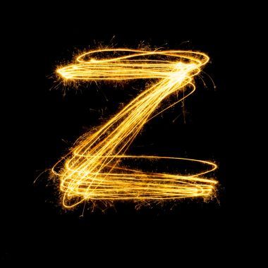 煙火煙花光字母 Z