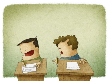 想要在考試中作弊圖片